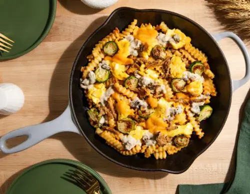 Leftover Thanksgiving Breakfast Poutine