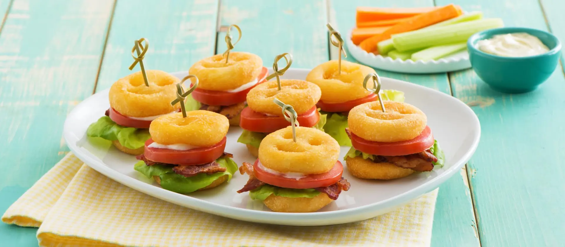 Mini BLT Sandwiches served with Smiles®