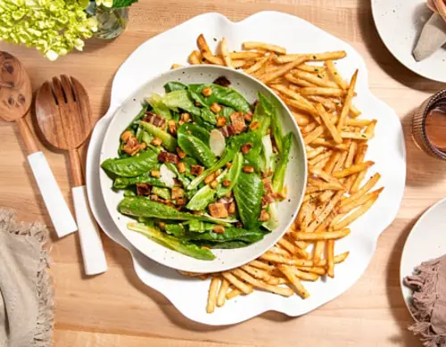 Caesar Salad and Fries