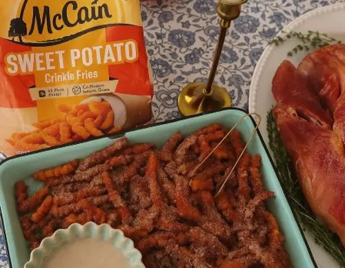 Cinnamon Sugar Sweet Potato Donut Fries