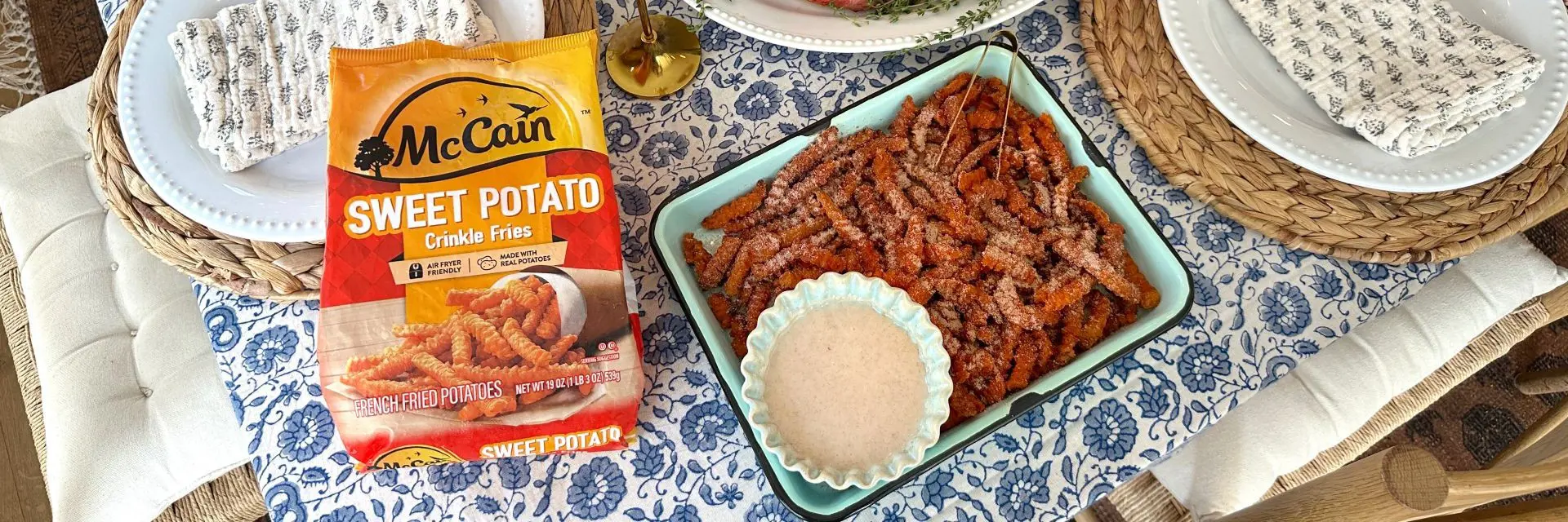 Cinnamon Sugar Sweet Potato Donut Fries