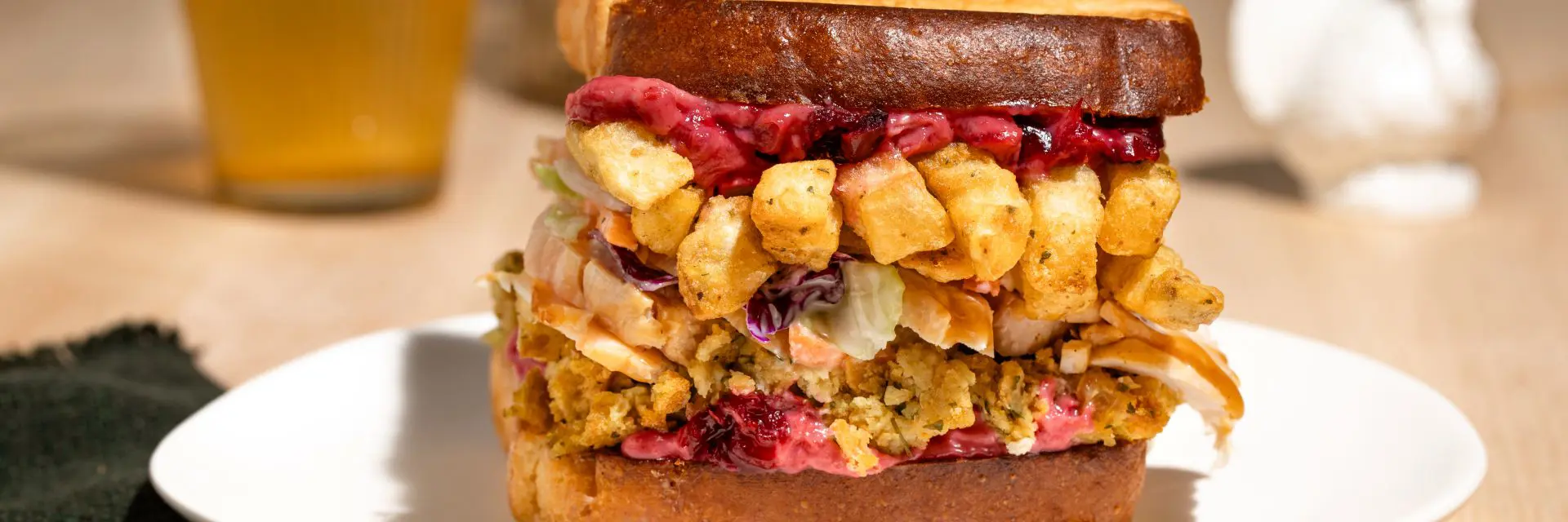 Loaded Leftover Thanksgiving Sammie