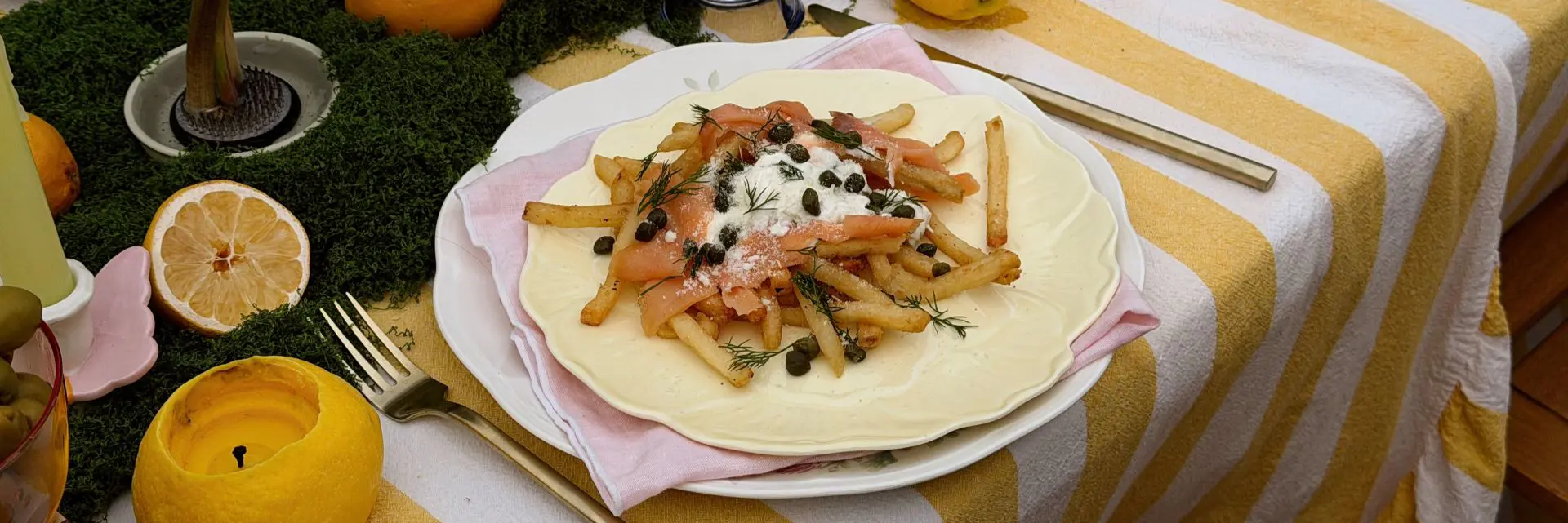 Smoked Salmon Lemon Herb Fry Board
