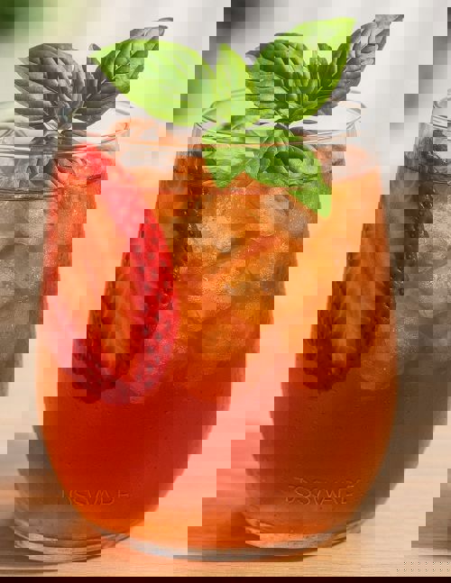 Strawberry Basil Sweet Tea