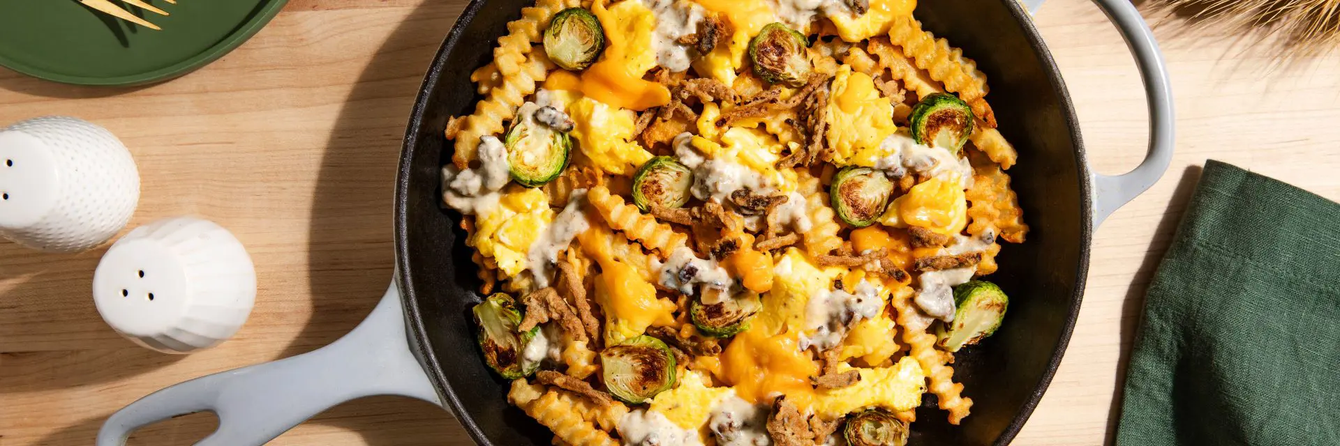 Leftover Thanksgiving Breakfast Poutine